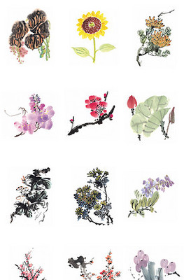 水墨花卉圖案在家用電器設(shè)計中的藝術(shù)融合